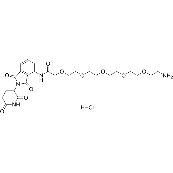 Pomalidomide-amino-PEG5-NH2 hydrochloride图片