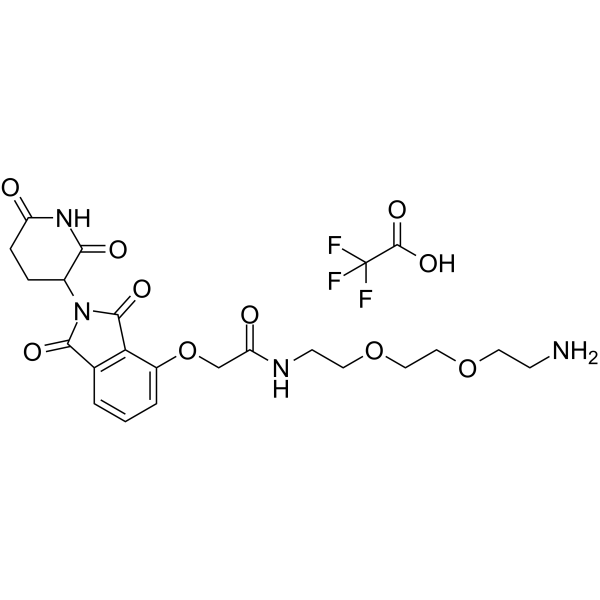 Thalidomide-O-amido-PEG2-C2-NH2 TFA图片
