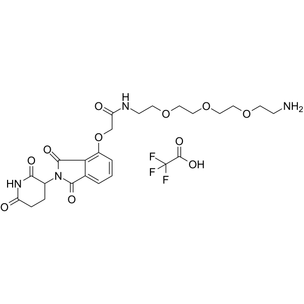 Thalidomide-O-amido-PEG3-C2-NH2 TFA图片