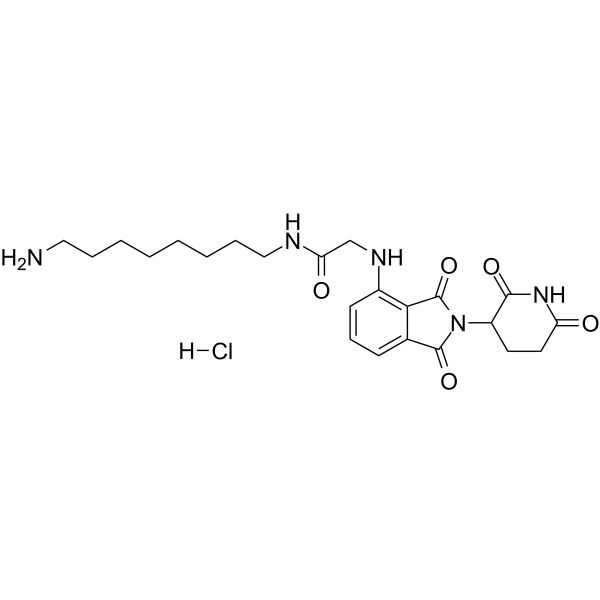 Thalidomide-NH-amido-C8-NH2 hydrochloride图片