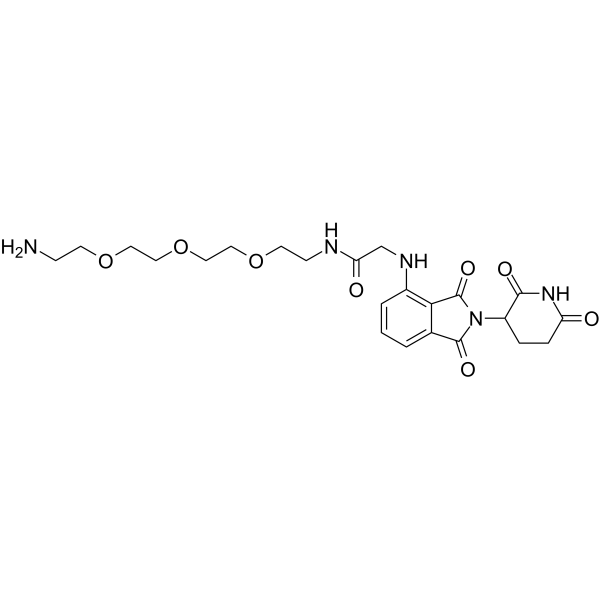 Thalidomide-NH-amido-PEG3-C2-NH2 hydrochloride图片