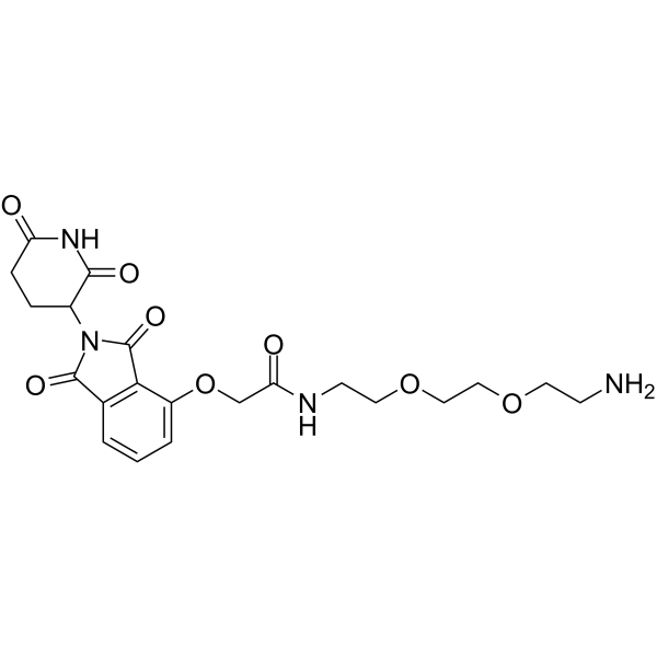 Thalidomide-O-amido-PEG2-C2-NH2图片