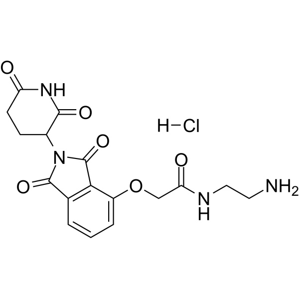 Thalidomide 4'-oxyacetamide-alkyl-C2-amine hydrochloride图片