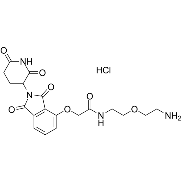 Thalidomide-O-amido-PEG-C2-NH2 hydrochloride图片