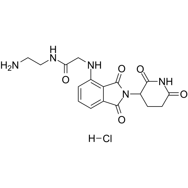 Thalidomide-NH-amido-C2-NH2 hydrochloride图片