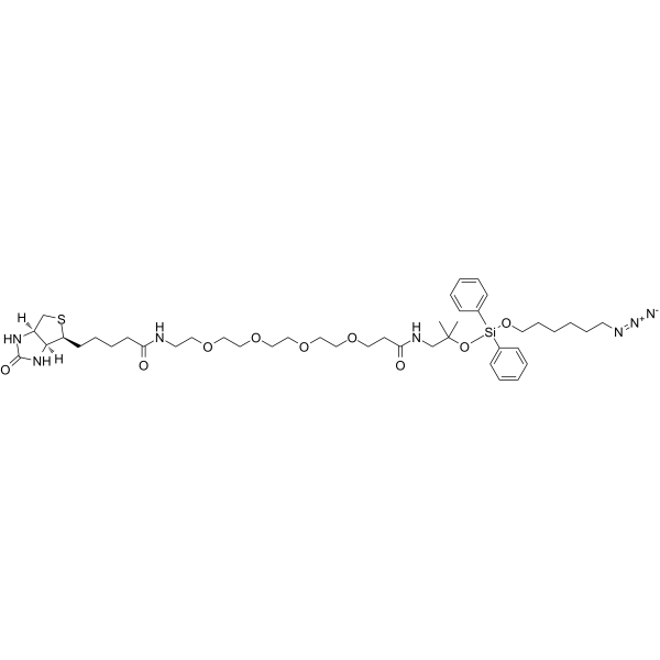 Biotin-PEG4-amino-t-Bu-DADPS-C6-azide图片