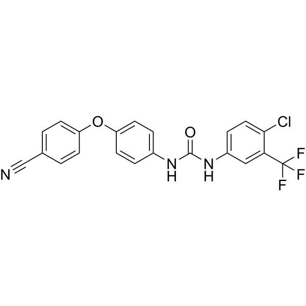 1-(4-Chloro-3-(trifluoromethyl)phenyl)-3-(4-(4-cyanophenoxy)phenyl)urea图片