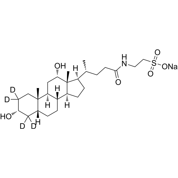 Taurodeoxycholic acid-d4 sodium salt图片