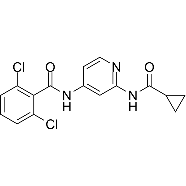 2,6-Dichloro-N-(2-(cyclopropanecarboxamido)pyridin-4-yl)benzamide图片