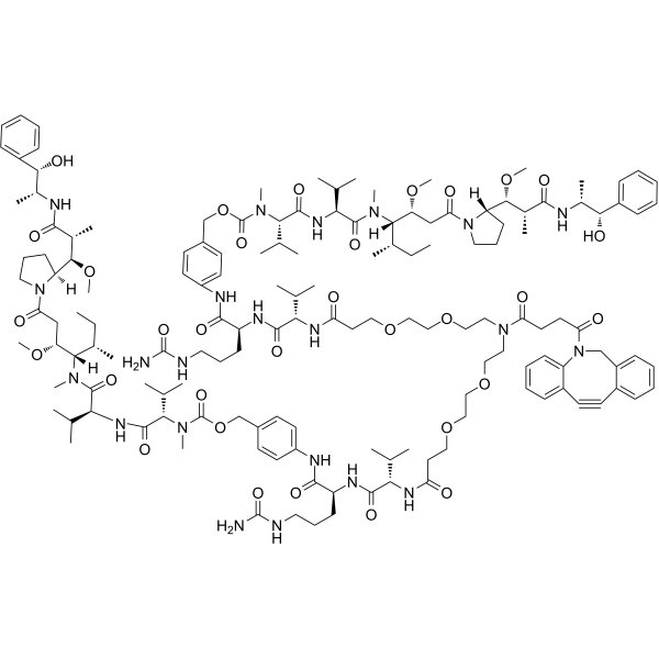 DBCO-(PEG2-VC-PAB-MMAE)2图片