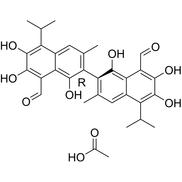 (R)-(-)-Gossypol acetic acid图片