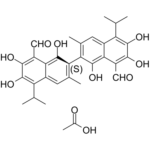 (S)-Gossypol(acetic acid)图片