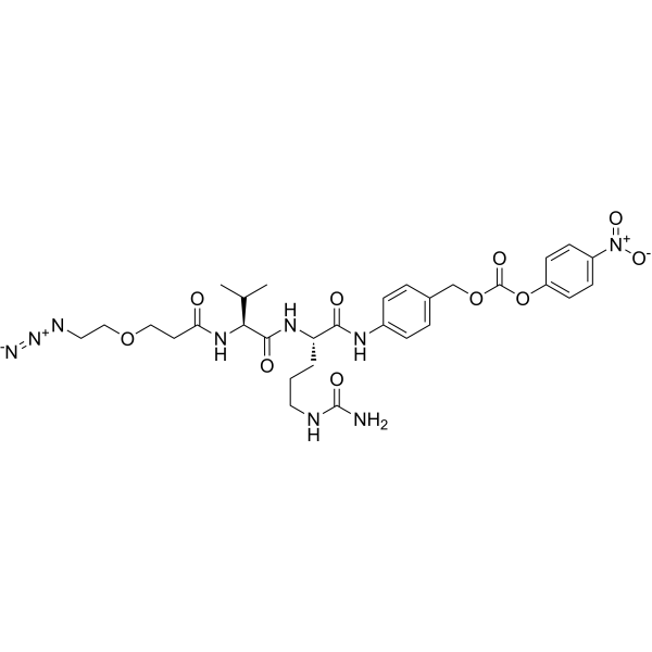 Azido-PEG1-Val-Cit-PABC-PNP图片