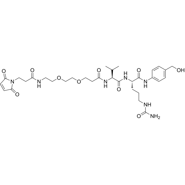 Mal-amido-PEG2-Val-Cit-PAB-OH图片