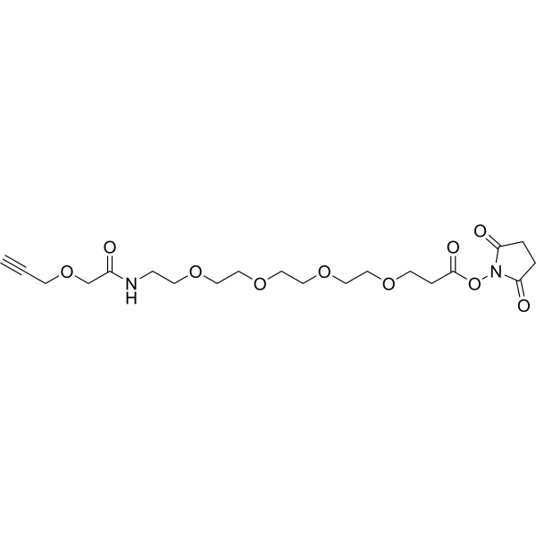 Propargyl-O-C1-amido-PEG4-C2-NHS ester图片