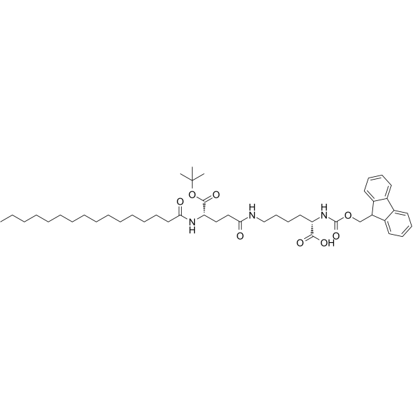 Fmoc-Lys(Pal-Glu-OtBu)-OH图片