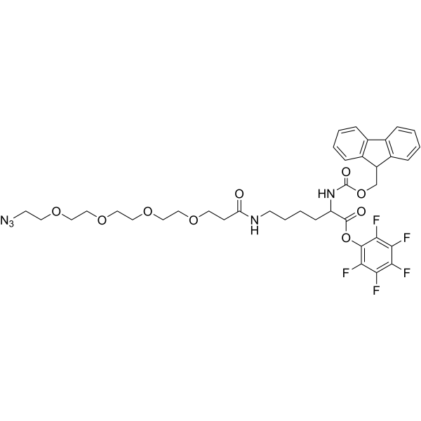 Fmoc-NH-Azide-PEG4-L-Lysine-PFP ester图片