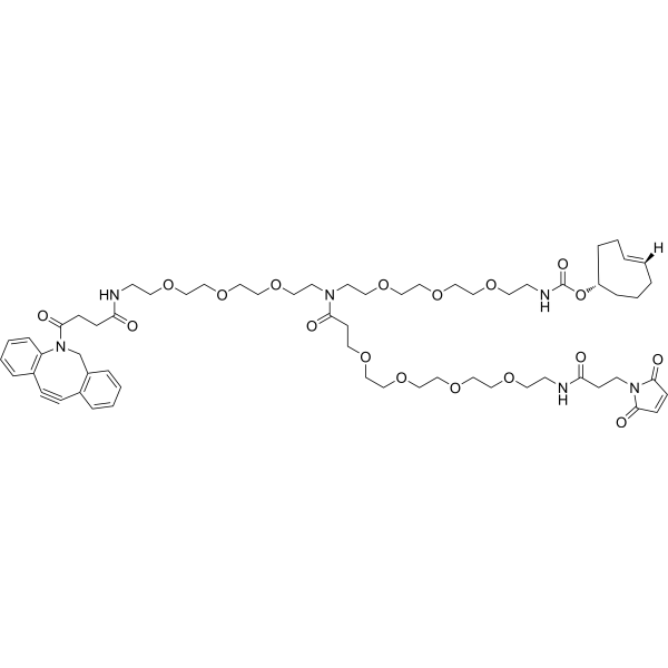 Mal-PEG4-(PEG3-DBCO)-(PEG3-TCO)图片