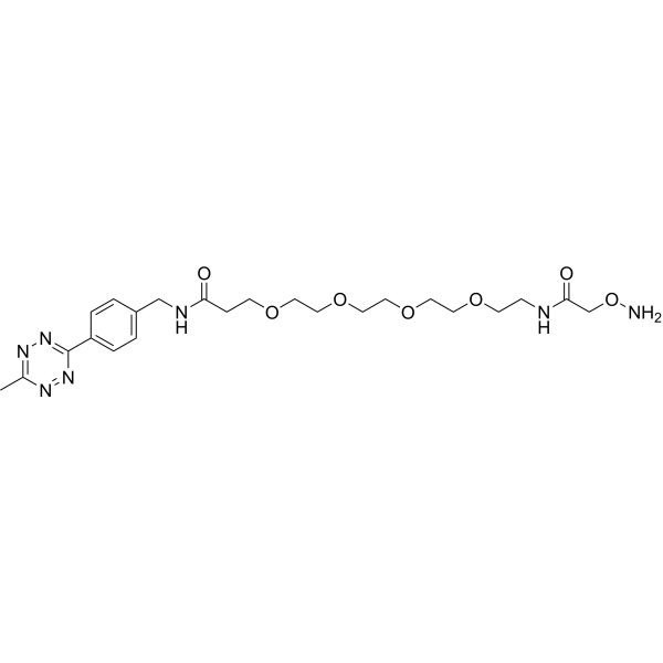 Methyltetrazine-PEG4-oxyamine图片