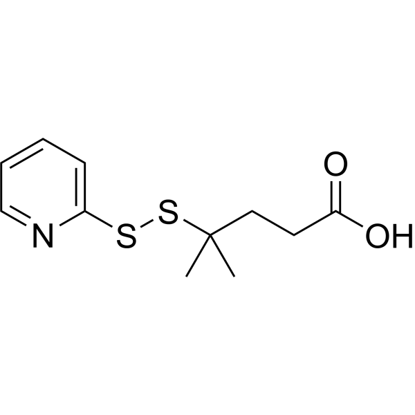 4-Methyl-4-(pyridin-2-yldisulfanyl)pentanoic acid图片