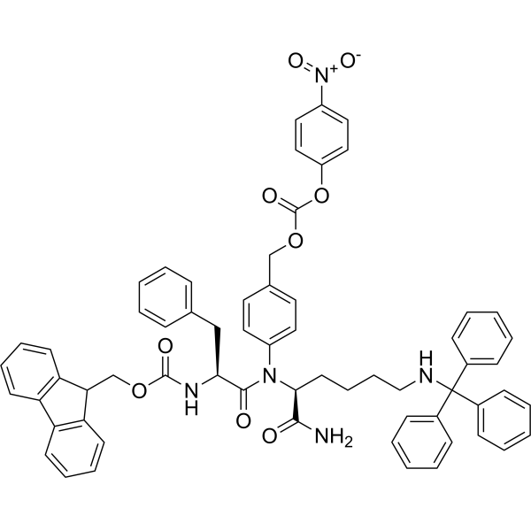 Fmoc-Phe-Lys(Trt)-PAB-PNP图片