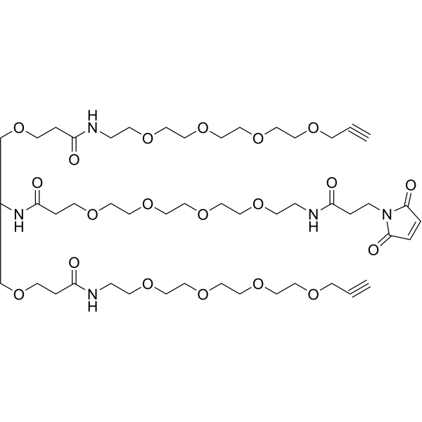 Mal-PEG4-bis-PEG4-propargyl图片