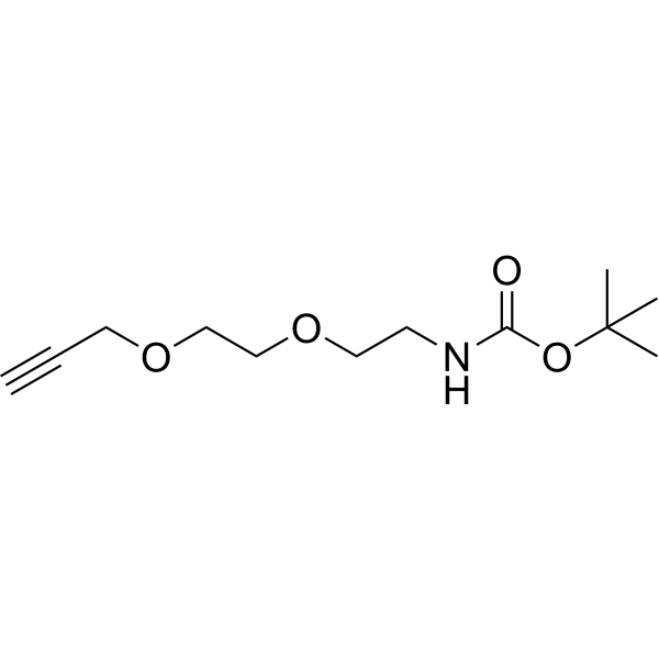 Propargyl-PEG2-NHBoc图片