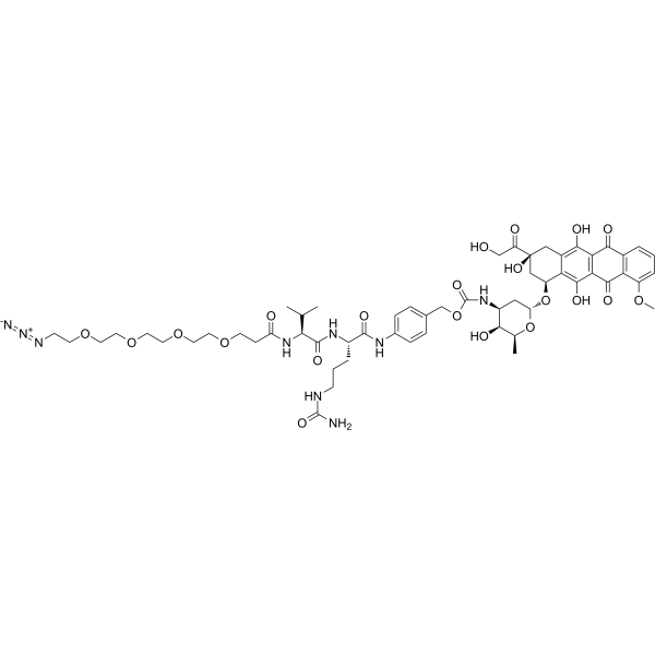 Azide-PEG4-VC-PAB-Doxorubicin图片