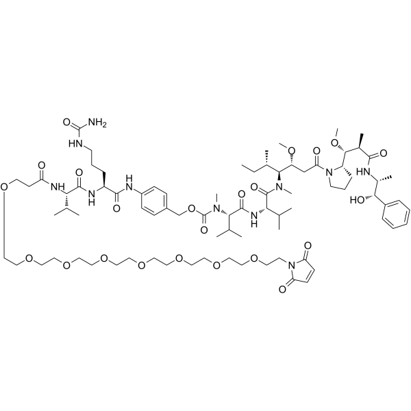 Mal-PEG8-Val-Cit-PAB-MMAE图片
