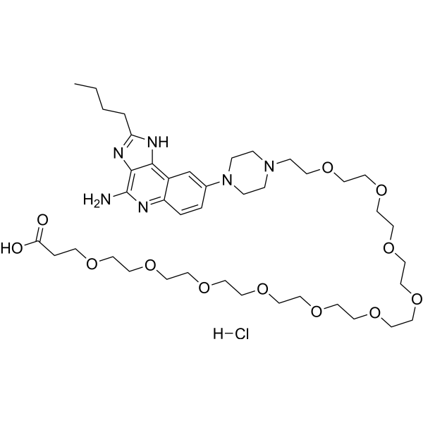 TLR7/8 agonist 4 hydroxy-PEG10-acid hydrochloride图片