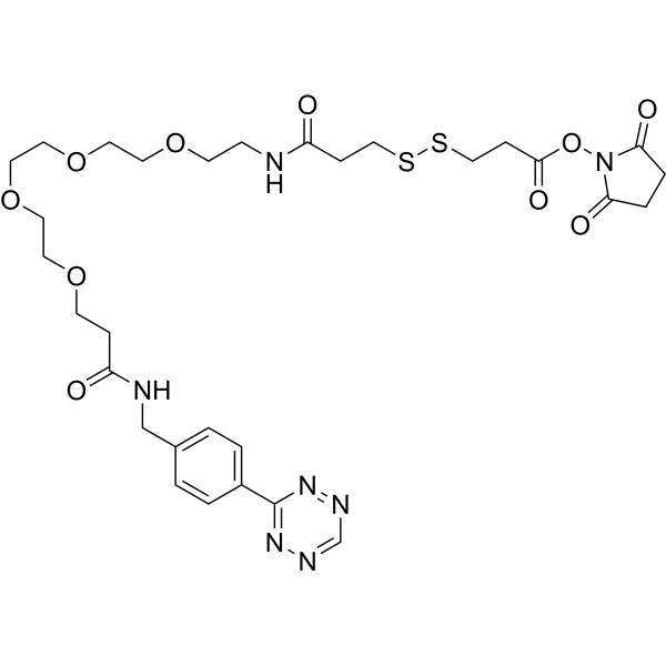 Tetrazine-PEG4-SS-NHS图片