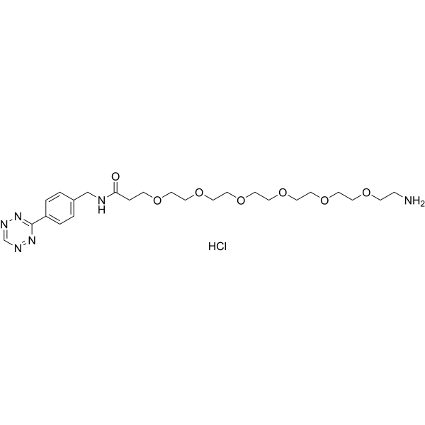 Tetrazine-PEG6-amine hydrochloride图片