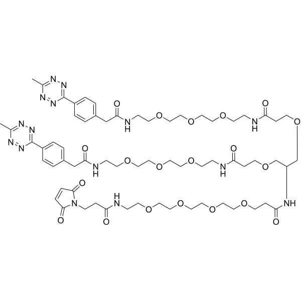 Mal-PEG4-bis-PEG3-methyltetrazine图片