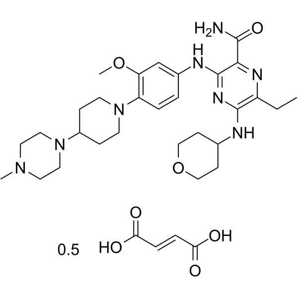 Gilteritinib hemifumarate图片