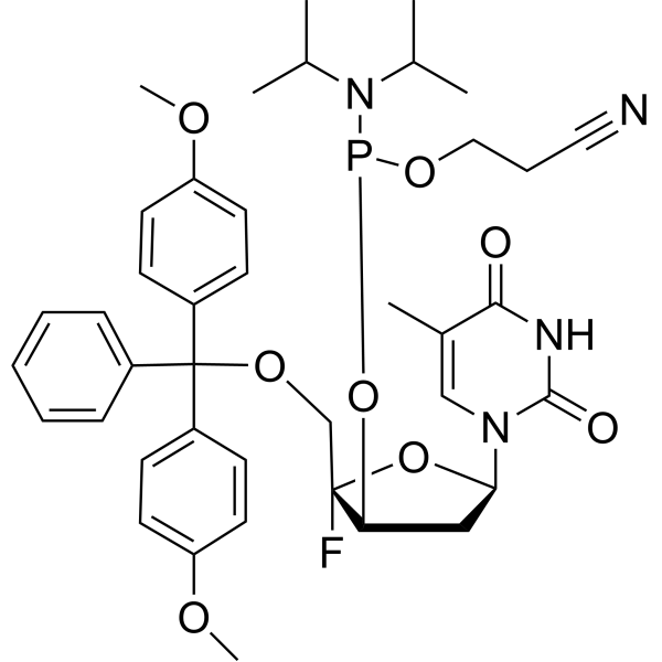 DMTr-4'-F-5-Me-U-CED phosphoramidite图片