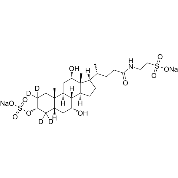 Taurocholic acid 3-sulfate-d4 disodium图片