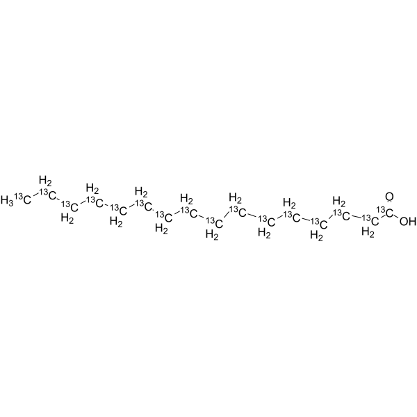 Palmitic acid-13C16图片