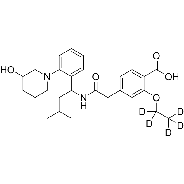 3'-Hydroxy Repaglinide-d5图片