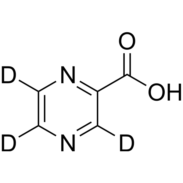 Pyrazinecarboxylic acid-d3图片