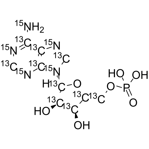 Adenosine monophosphate-13C10,15N5图片