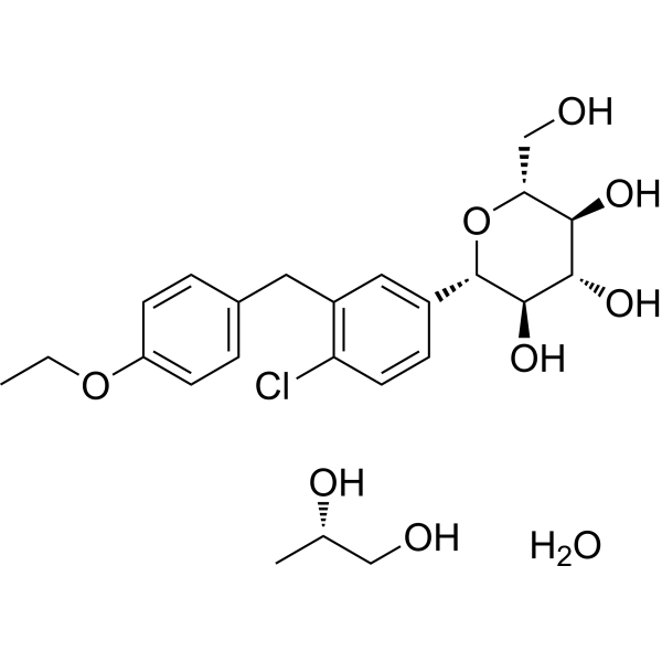 Dapagliflozin((2S)-1,2-propanediol,hydrate)图片