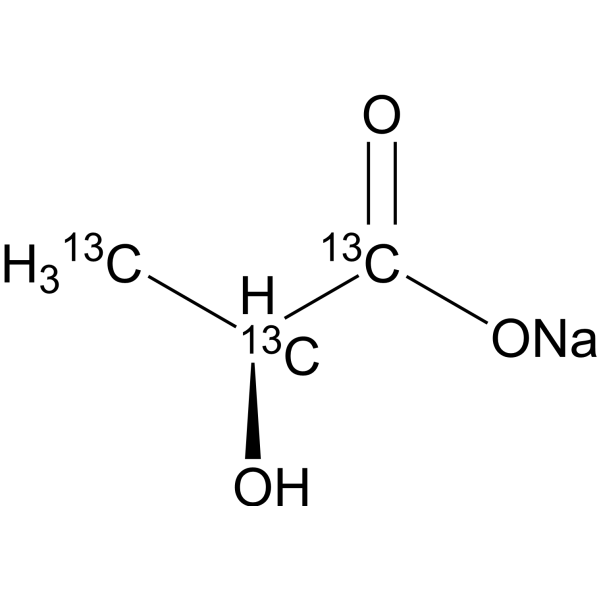 L-Lactic acid-13C3 sodium图片