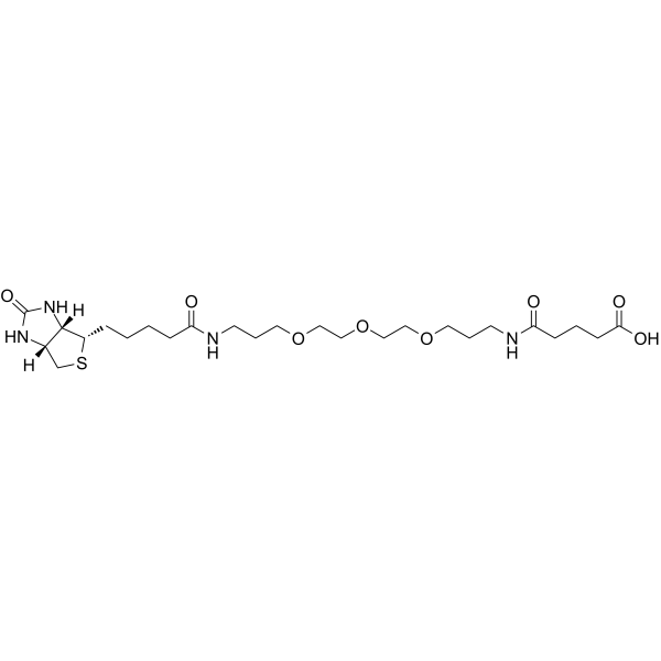 Biotinyl-NH-PEG3-C3-amido-C3-COOH图片