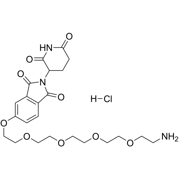 Thalidomide-PEG5-NH2 hydrochloride图片