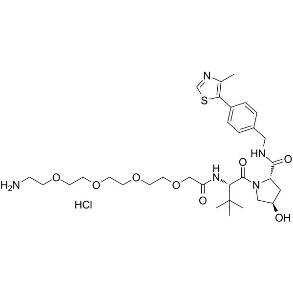 (S,R,S)-AHPC-PEG4-NH2 hydrochloride图片
