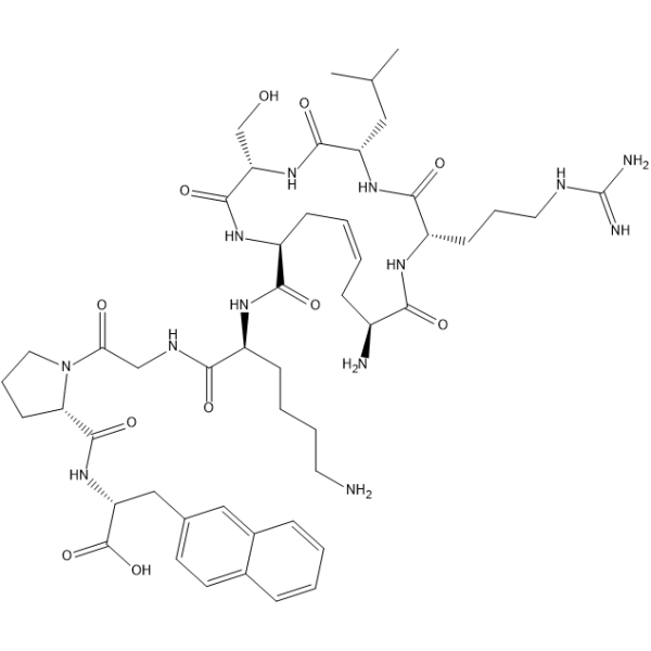 NH2-c[X-R-L-S-X]-K-G-P-(D-2Nal)图片