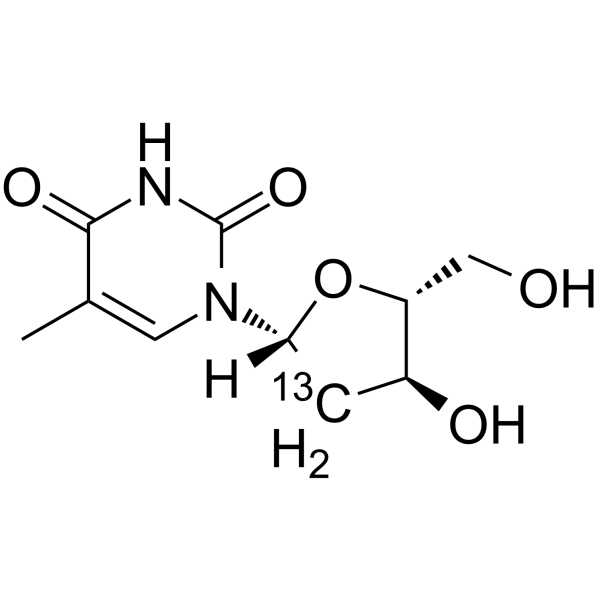 Thymidine-2′-13C图片