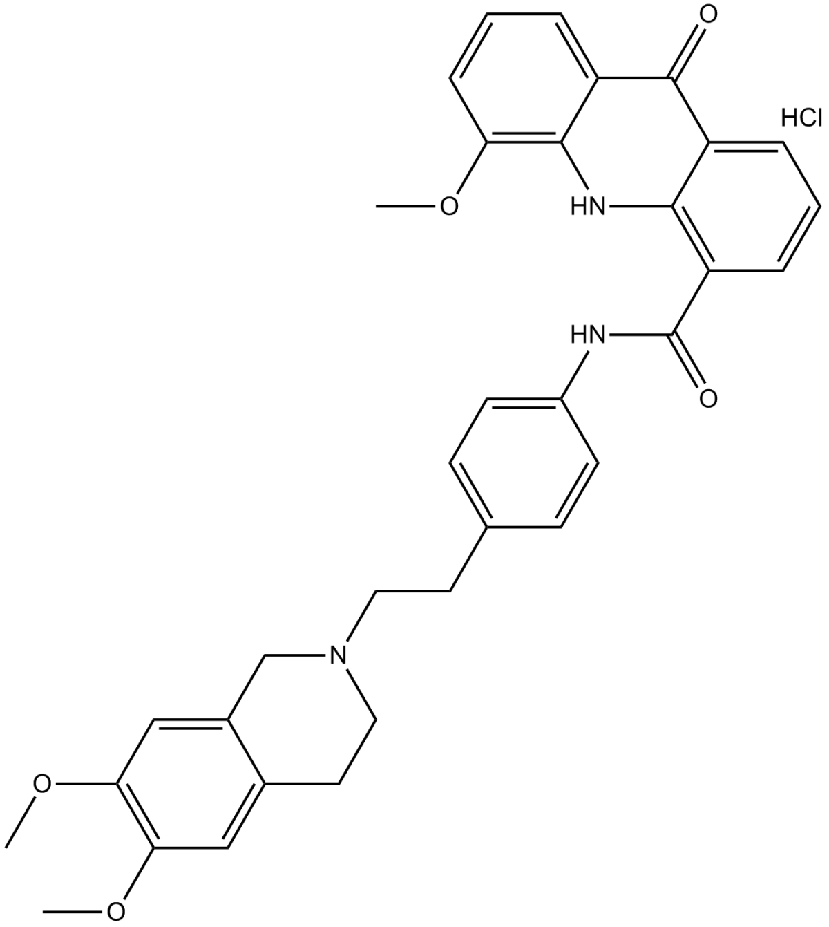Elacridar hydrochloride图片