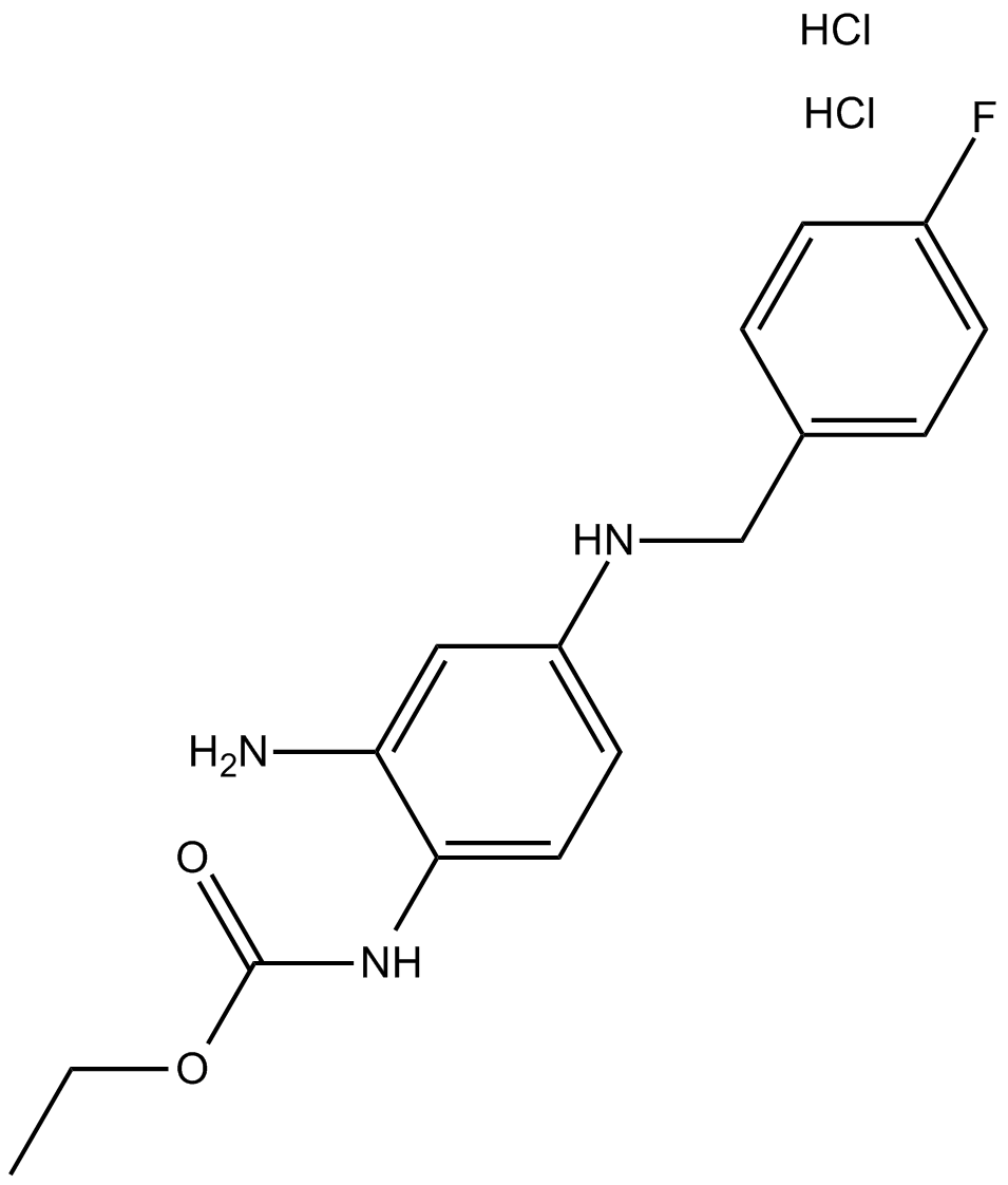 Retigabine dihydrochloride图片