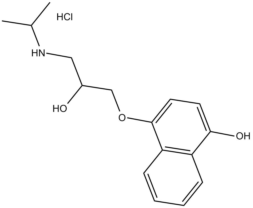 (±)-4-hydroxy Propranolol(hydrochloride)图片